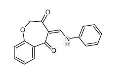 4-(anilinomethylidene)-1-benzoxepine-3,5-dione Structure