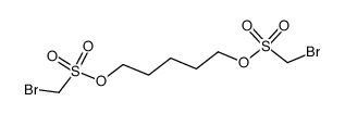 1,5-bis-bromomethanesulfonyloxy-pentane Structure
