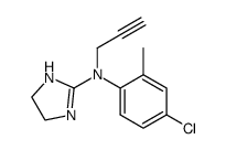 2-[N-propargyl-N-(2'-methyl-4'-chloro-phenyl)-amino]-2-imidazoline结构式