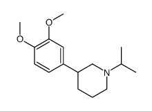 3-(3,4-dimethoxyphenyl)-1-propan-2-ylpiperidine结构式