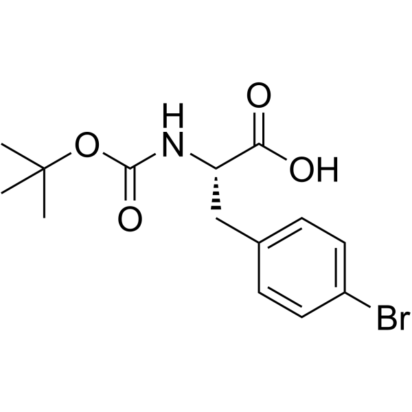 (S)-N-Boc-4-Bromophenylalanine structure