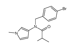 N-(4-bromo-benzyl)-N-(1-methyl-pyrrol-3-yl)-isobutyramide Structure