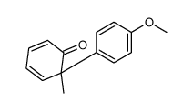 6-(4-methoxyphenyl)-6-methylcyclohexa-2,4-dien-1-one Structure
