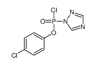 1-[chloro-(4-chlorophenoxy)phosphoryl]-1,2,4-triazole结构式