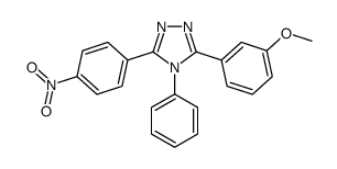 3-(3-methoxyphenyl)-5-(4-nitrophenyl)-4-phenyl-1,2,4-triazole结构式