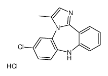 Chloro-6 methyl-3 9H-imidazo(1,2-d)dibenzo(b,f)diazepine-1,4 chlorhydrate [French] Structure