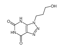3-(3-hydroxy-propyl)-3,4-dihydro-[1,2,3]triazolo[4,5-d]pyrimidine-5,7-dione结构式