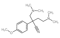 Benzeneacetonitrile, a-[2-(dimethylamino)ethyl]-a-[(dimethylamino)methyl]-4-methoxy- Structure