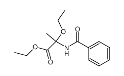 2-Benzoylamino-2-ethoxy-propionic acid ethyl ester Structure