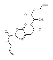 Butanedioic acid, methylene-, bis[1-methyl-2-oxo-2- (2-propenyloxy)ethyl] ester结构式
