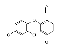 4-chloro-2-(2,4-dichlorophenoxy)benzonitrile Structure