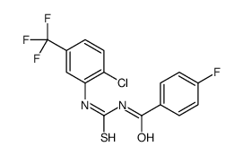 N-[[2-chloro-5-(trifluoromethyl)phenyl]carbamothioyl]-4-fluorobenzamide结构式