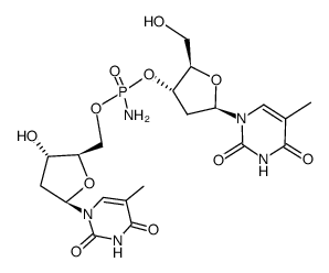 thymidylyl-(3'-5')-thymidine (P-N) amide Structure