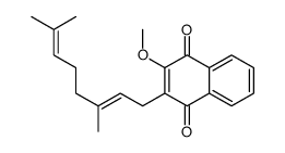 2-(3,7-dimethylocta-2,6-dienyl)-3-methoxynaphthalene-1,4-dione结构式