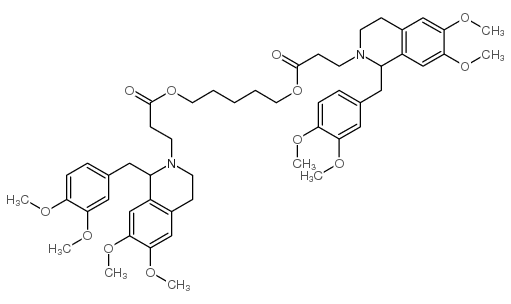 1,5-pentanediyl bis[1-[(3,4-dimethoxyphenyl)methyl]-3,4-dihydro-6,7-dimethoxy-1H-isoquinoline-2-propionate] picture