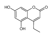 4-ethyl-5,7-dihydroxy-2H-chromen-2-one Structure