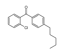 2-CHLORO-4'-N-PENTYLBENZOPHENONE structure