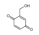 2-(Hydroxymethyl)-2,5-cyclohexadiene-1,4-dione结构式