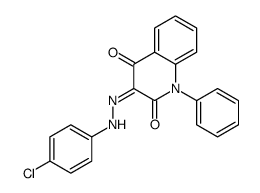 3-[(4-chlorophenyl)hydrazinylidene]-1-phenylquinoline-2,4-dione结构式