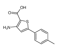 3-amino-5-(4-methylphenyl)thiophene-2-carboxylic acid结构式