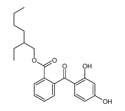 2-ethylhexyl 2-(2,4-dihydroxybenzoyl)benzoate结构式