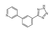 3-[3-(2H-tetrazol-5-yl)phenyl]pyridine结构式