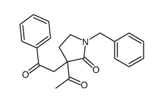 3-acetyl-1-benzyl-3-phenacylpyrrolidin-2-one结构式