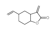 5-ethenyl-3-methylidene-3a,4,5,6,7,7a-hexahydrobenzofuran-2-one Structure