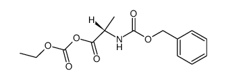 N-Carbobenzoxy-L-alanin-kohlensaeureaethylesteranhydrid Structure
