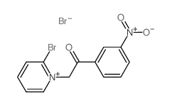 Pyridinium,2-bromo-1-[2-(3-nitrophenyl)-2-oxoethyl]-, bromide (1:1)结构式