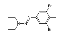 1-(3,5-dibromo-4-iodophenyl)-3,3-diethyltriazene结构式