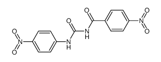 N-(4-nitro-benzoyl)-N'-(4-nitro-phenyl)-urea结构式