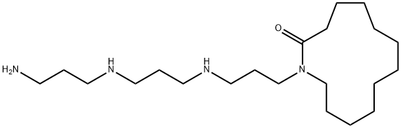 12-[(11-Amino-4,8-diazaundecan-1-yl)amino]dodecanoic acid 1,12-lactam结构式