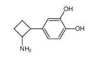 4-(2-Amino-cyclobutyl)-benzene-1,2-diol结构式
