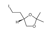 (4S)-4-(2-iodoethyl)-2,2-dimethyl-1,3-dioxolane结构式