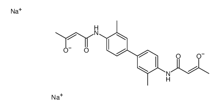 N,N'-(3,3'-dimethyl[1,1'-biphenyl]-4,4'-diyl)bis[3-oxobutyramide], disodium salt结构式