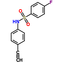 N-(4-Ethynylphenyl)-4-fluorobenzenesulfonamide Structure