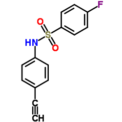 N-(4-Ethynylphenyl)-4-fluorobenzenesulfonamide结构式