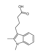 4-(1,2-dimethylindol-3-yl)butanoic acid结构式
