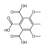 4,6-dimethoxy-5-methyl-benzene-1,2,3-tricarboxylic acid结构式