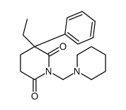 3-ethyl-3-phenyl-1-(piperidin-1-ylmethyl)piperidine-2,6-dione结构式