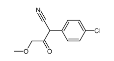 2-(4-chloro-phenyl)-4-methoxy-acetoacetonitrile结构式