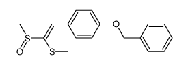 (2-(4-(benzyloxy)phenyl)-1-(methylsulfinyl)vinyl)(methyl)sulfane结构式