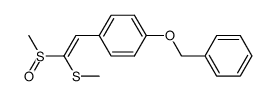 (2-(4-(benzyloxy)phenyl)-1-(methylsulfinyl)vinyl)(methyl)sulfane Structure