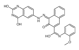 (4Z)-4-[(2,4-dioxo-1H-quinazolin-6-yl)hydrazinylidene]-N-(2-methoxyphenyl)-3-oxonaphthalene-2-carboxamide Structure