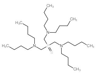 N-[bis[(dibutylamino)methyl]phosphinothioylmethyl]-N-butyl-butan-1-amine结构式