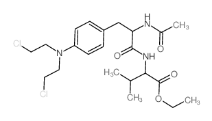 ethyl 2-[[2-acetamido-3-[4-[bis(2-chloroethyl)amino]phenyl]propanoyl]amino]-3-methyl-butanoate picture