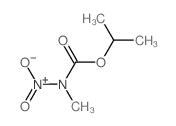 propan-2-yl N-methyl-N-nitro-carbamate结构式
