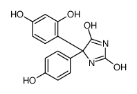 5-(2,4-dihydroxyphenyl)-5-(4-hydroxyphenyl)imidazolidine-2,4-dione结构式
