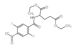 L-Glutamicacid, N-(2,5-difluoro-4-nitrobenzoyl)-, diethyl ester (9CI)结构式